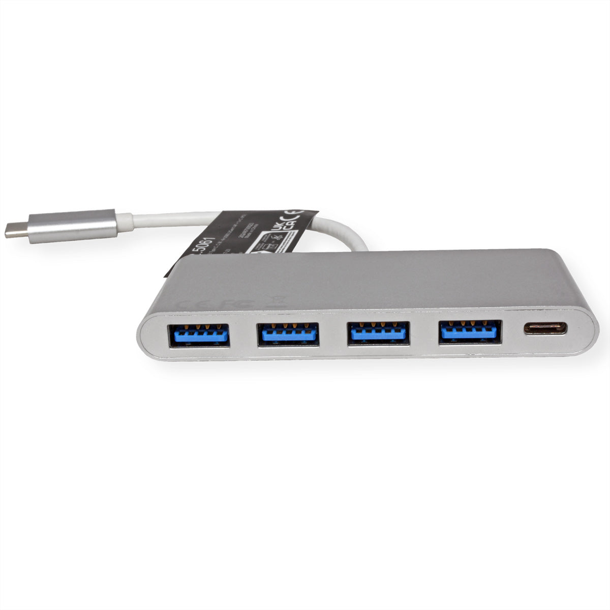 ROLINE USB-Hub – USB-C, 4× USB-A, PD