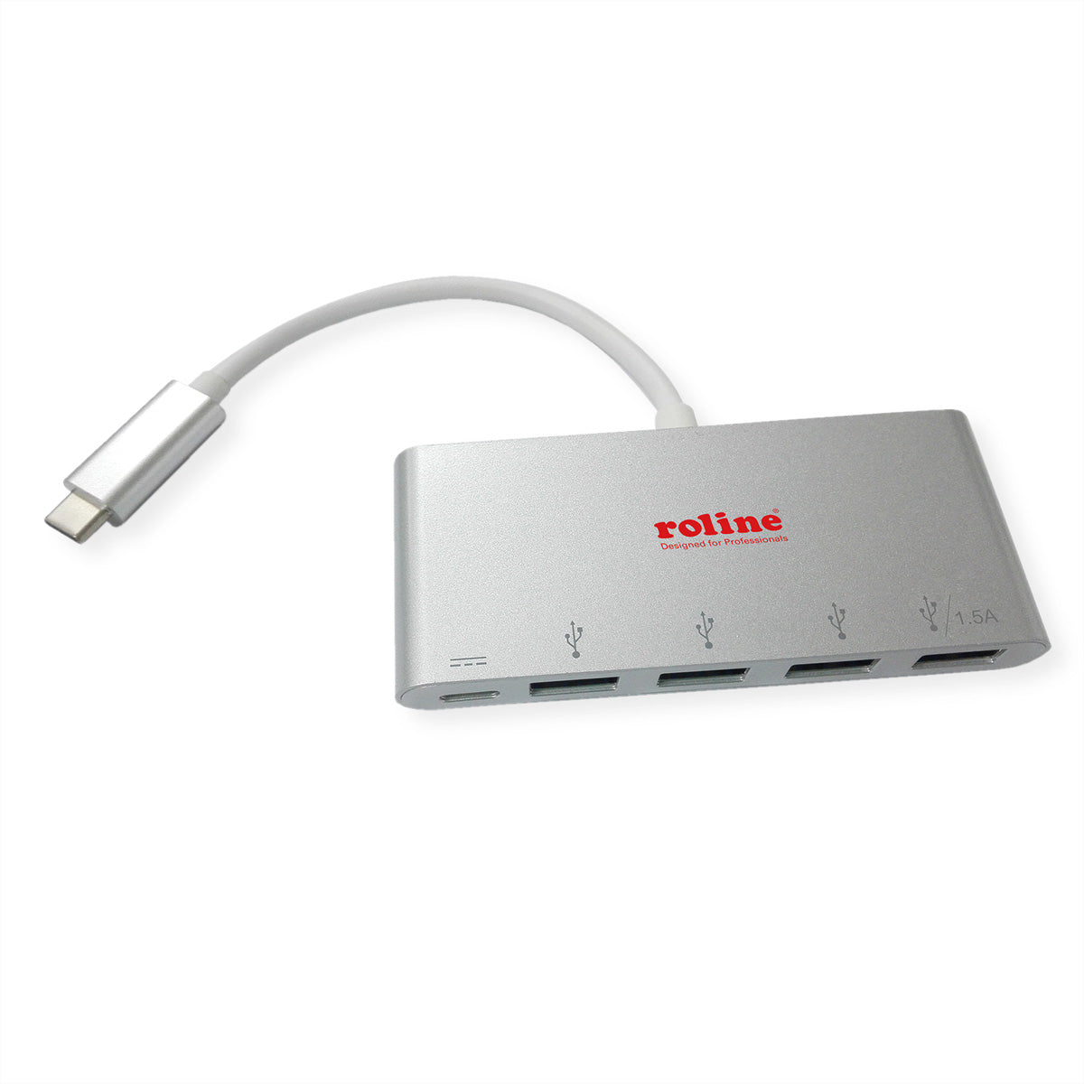 ROLINE USB-Hub – USB-C, 4× USB-A, PD