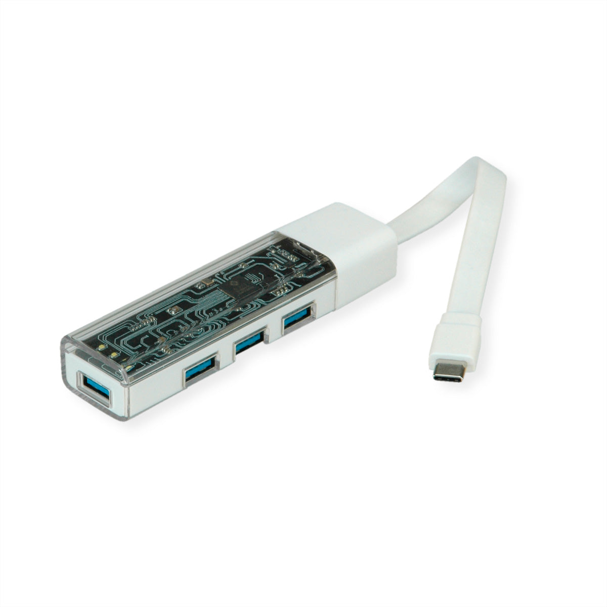 ROLINE USB-Hub – USB-C, 4× USB-A