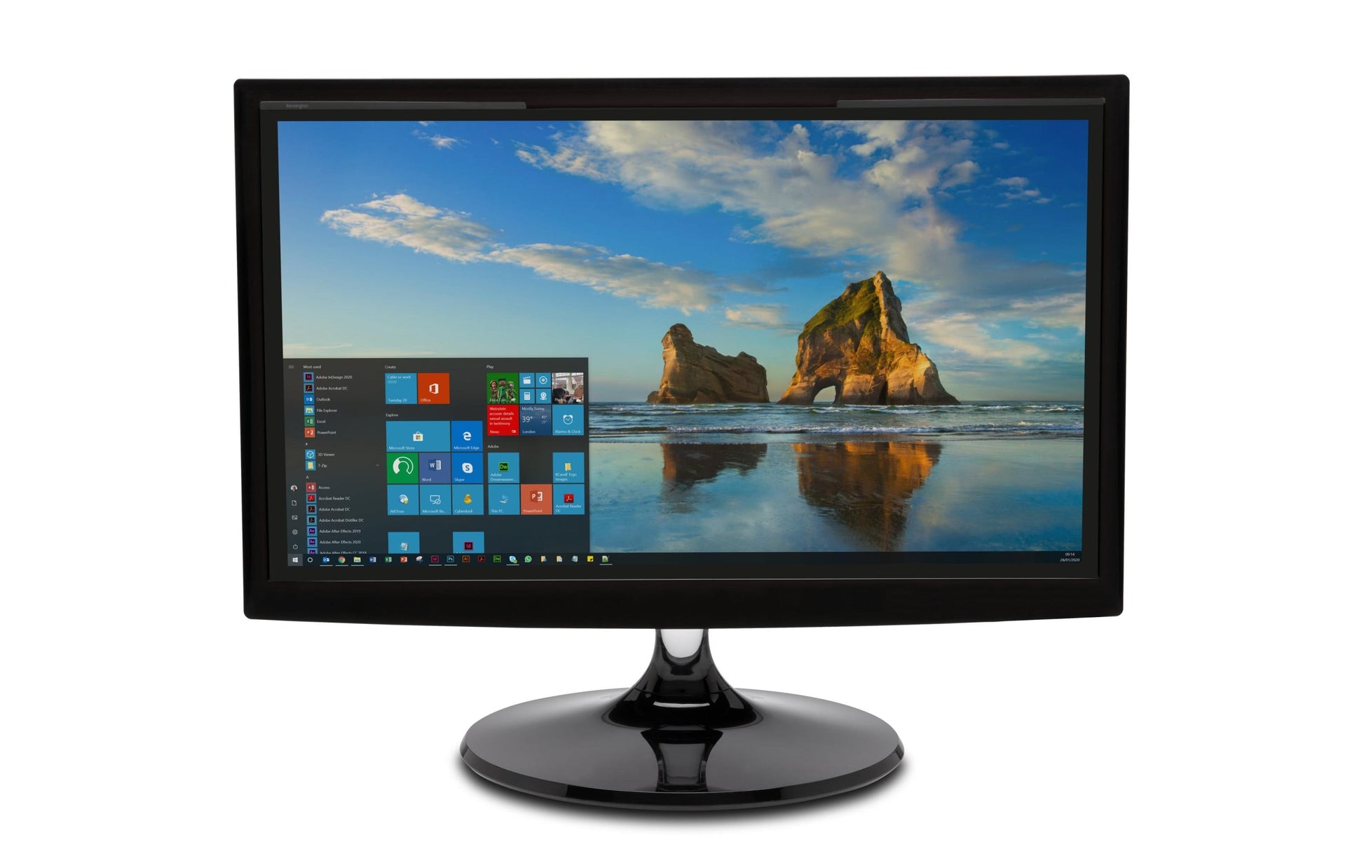 Kensington Displayschutz für Monitore bis 23,8" – Schwarz