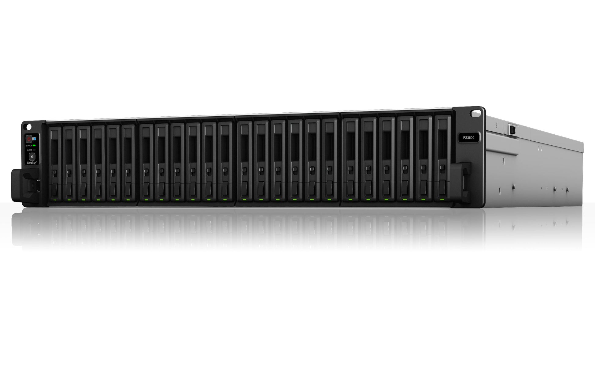 Synology FS3600 – 24-Bay Rack 2U NAS – Intel Xeon D-1567, 16 GB RAM, 10GbE, redundantes Netzteil