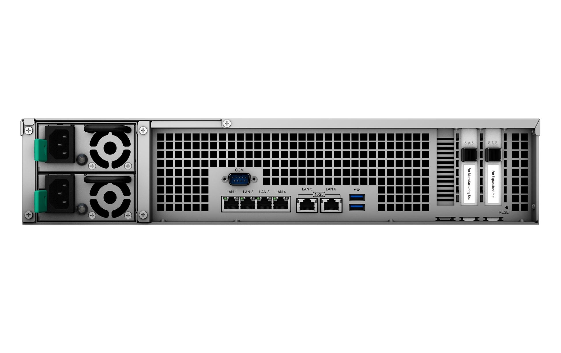 Synology FS3600 – 24-Bay Rack 2U NAS – Intel Xeon D-1567, 16 GB RAM, 10GbE, redundantes Netzteil