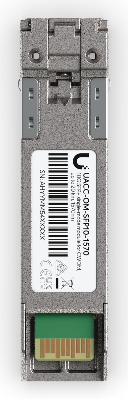 Ubiquiti SFP+ Transceiver – 11,3 Gbit/s, CWDM 1570 nm, Single-Mode LC (bis 20 km), 1 Stück