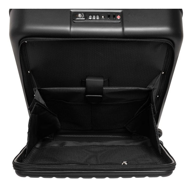KOOR Handgepäck-Trolley – 39,5 l, ABS, 4 Rollen, mit TSA, schwarz, 35 × 58 × 24 cm