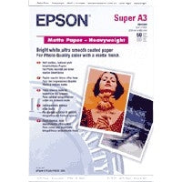 Epson Fotopapier – matt, A3+, 167 g/m², 50 Blatt – für Epson Stylus Photo-Drucker
