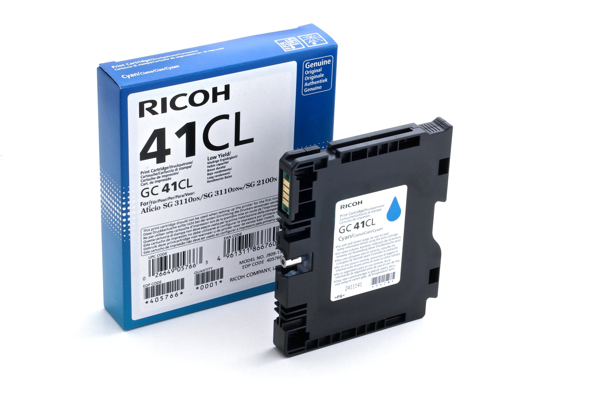 Ricoh Toner – Cyan, 405766
