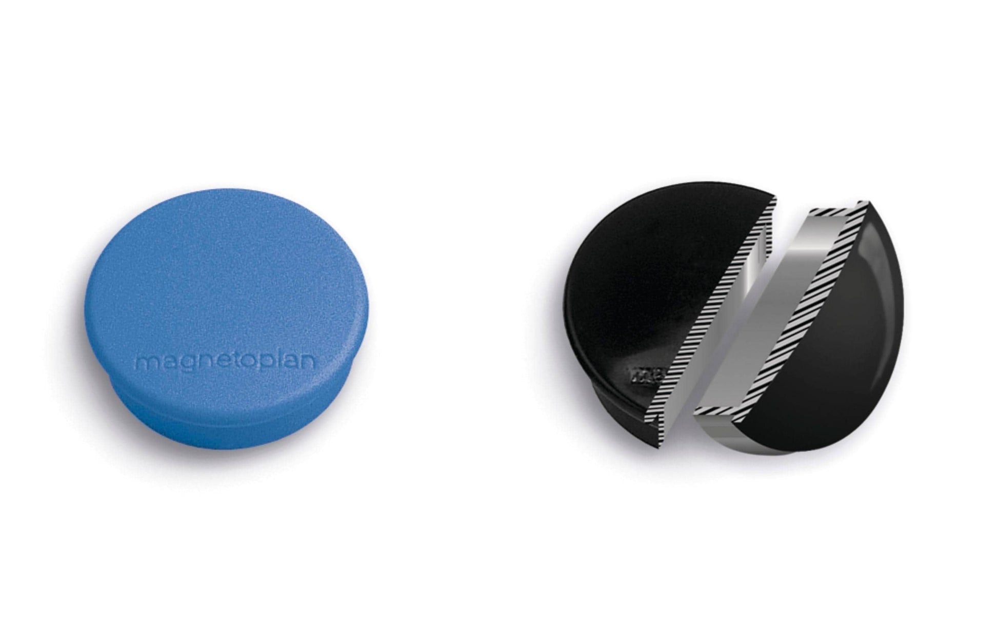Magnetoplan Tafelmagnete – Ø 24 mm – 10 Stk. – rot