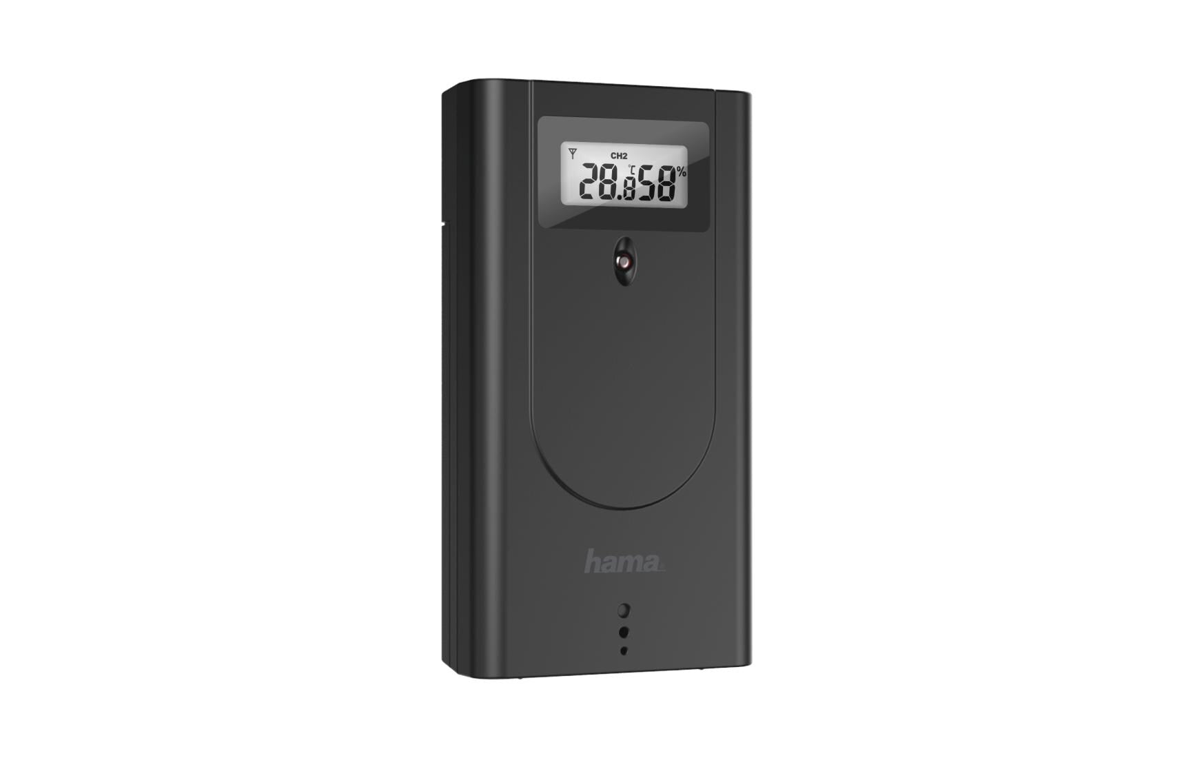 Hama Black Line plus Temperatur-/Feuchtesensor – Innen/Aussen