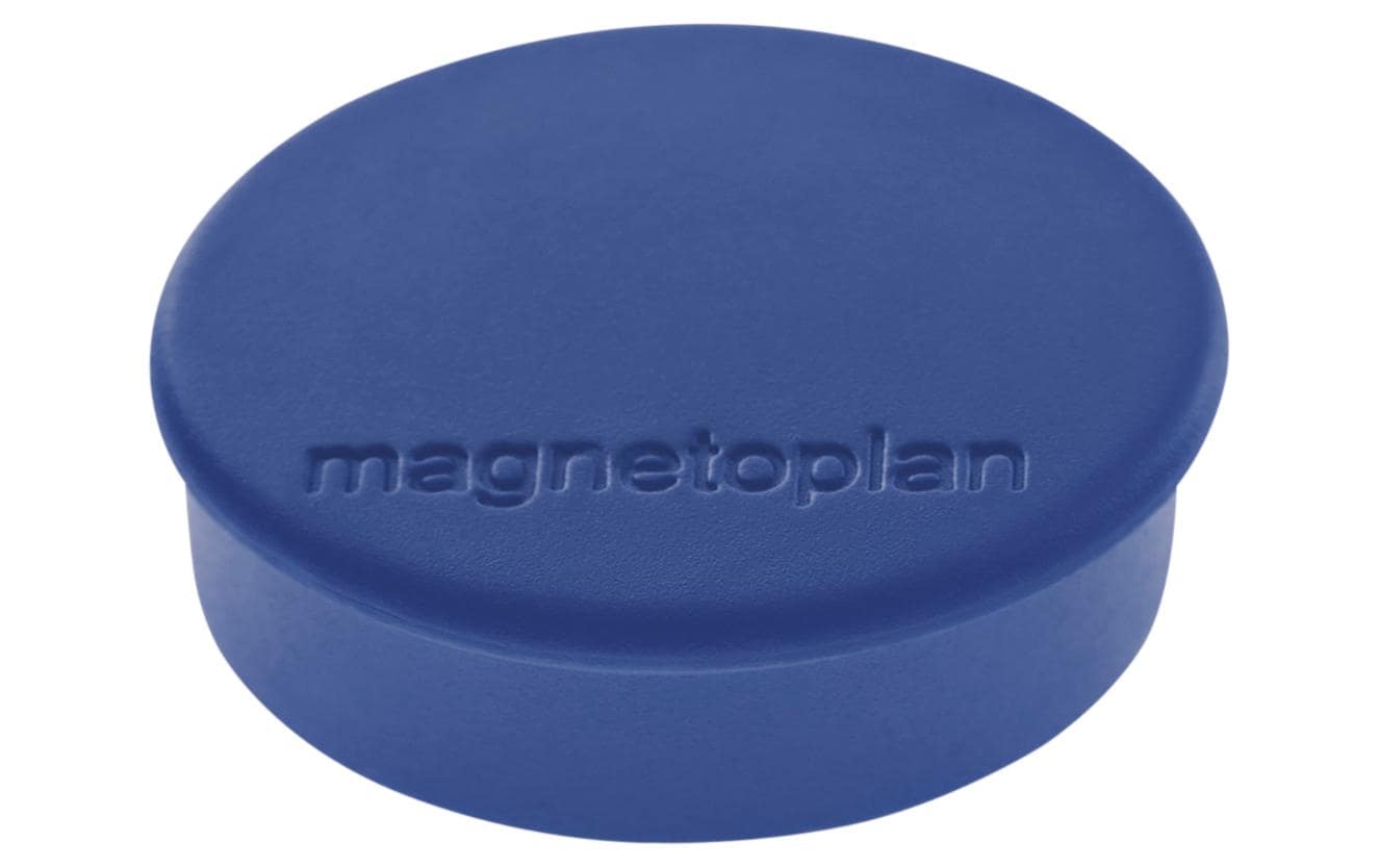Magnetoplan Tafelmagnete – Ø 24 mm – 10 Stk. – blau