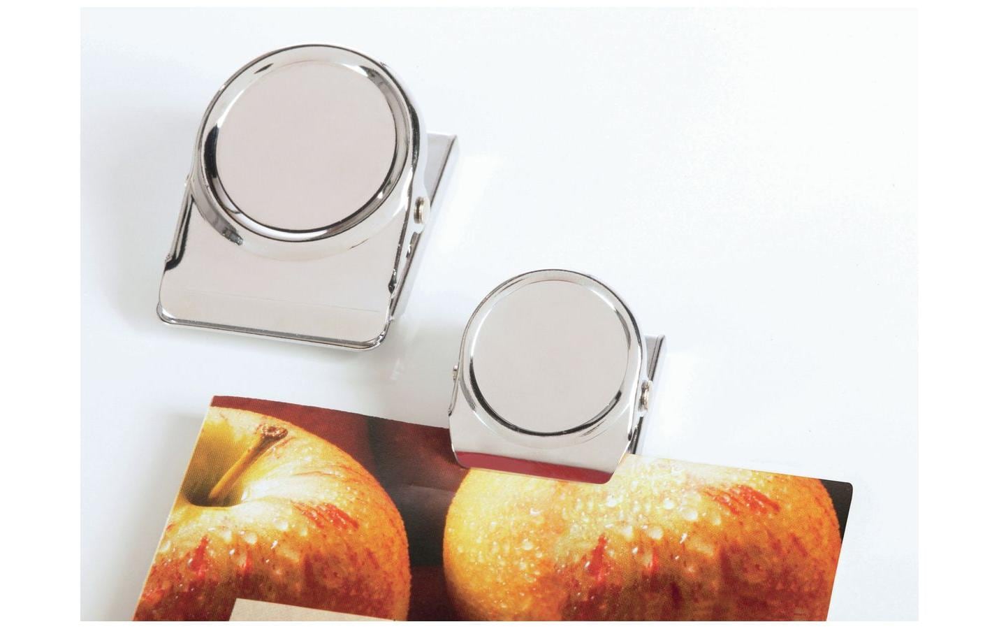 Magnetoplan Tafelmagnete – Ø 40 mm, 1 Stk., silber
