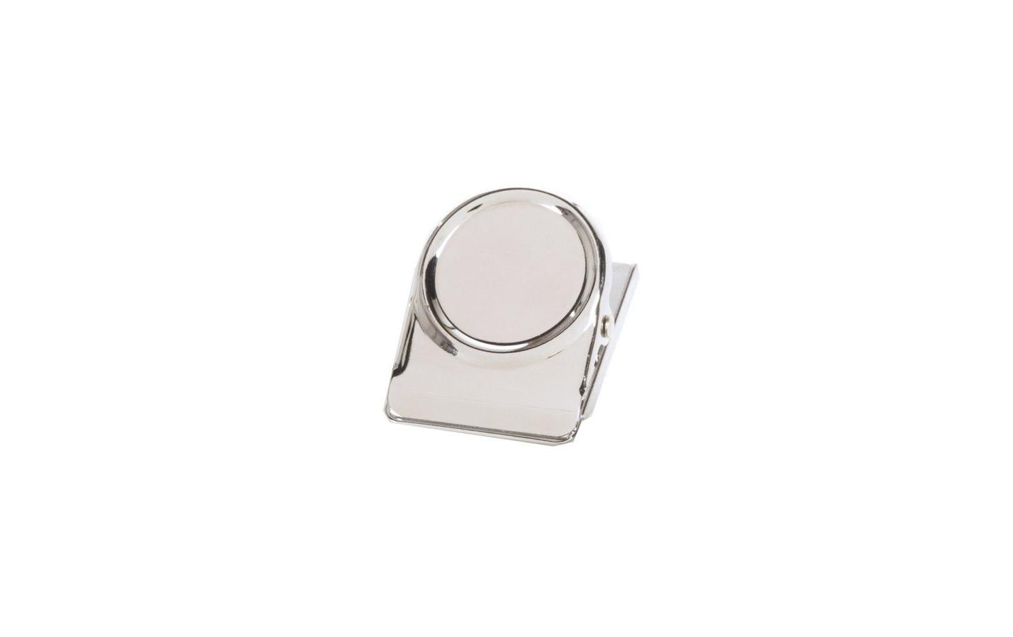Magnetoplan Magnetclip klein – Ø 35 mm, silber, leicht haftend, 3 Stk.