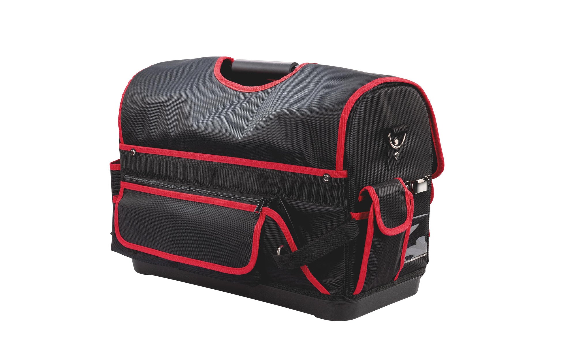 Parat Basic Tool Softbag L Werkzeugtasche – mit Tragegriff, Rot, Nylon, B 470 × H 350 × T 210 mm
