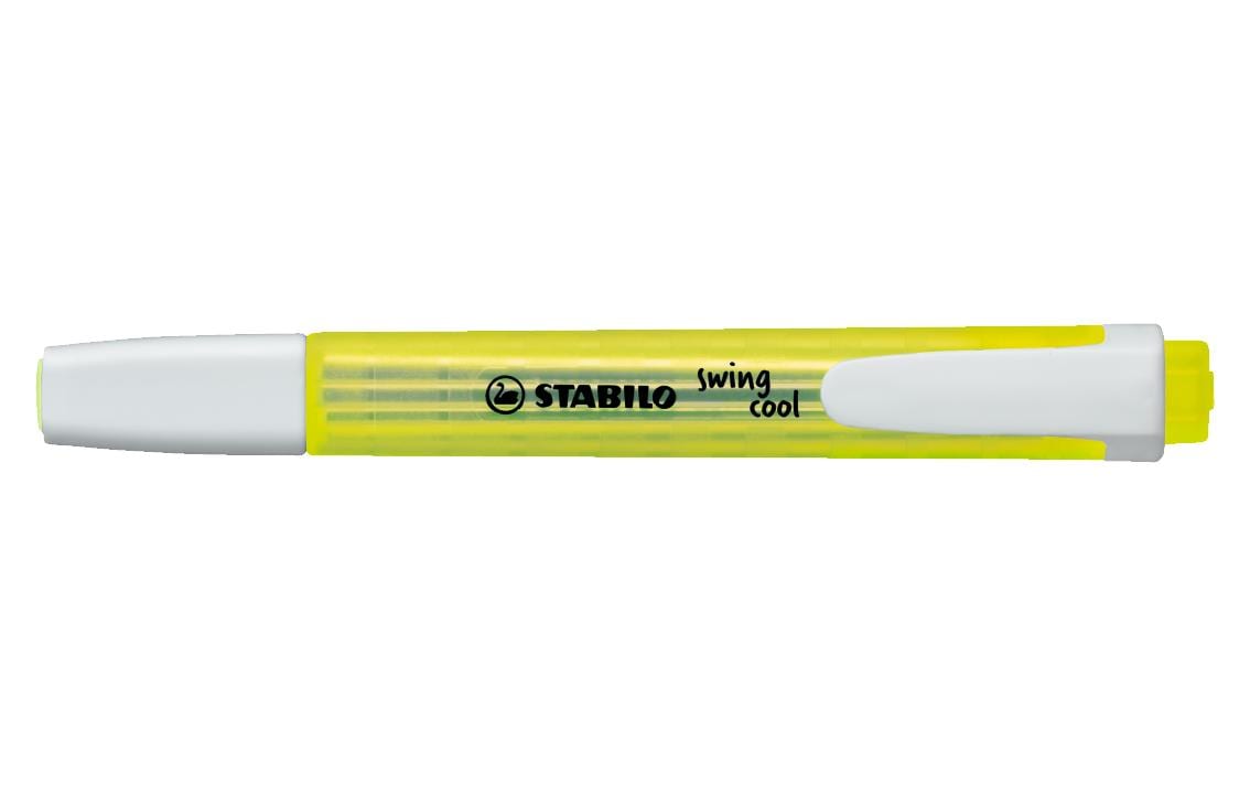 STABILO swing cool Textmarker gelb – Keilspitze, 1–4 mm