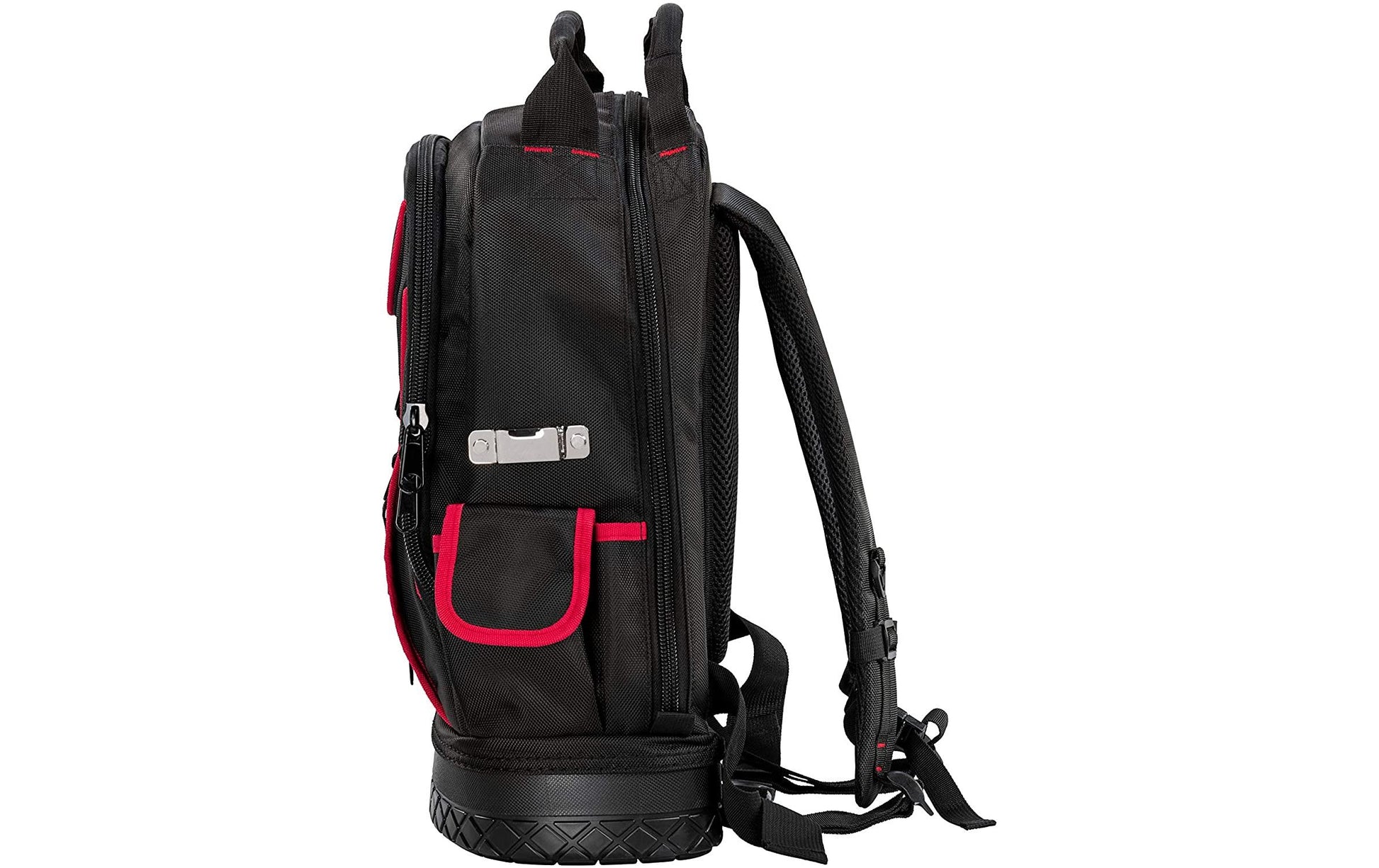 Parat Werkzeugrucksack – 18 Fächer, mit Schultergurt, mit Griff, Rot, Nylon, B 360 × H 440 × T 170 mm