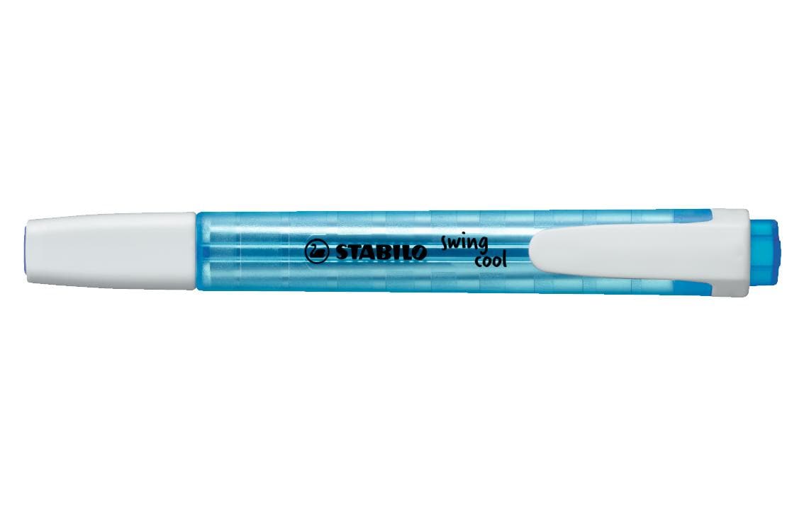 STABILO Swing Cool Textmarker Blau – Keilspitze, 1–4 mm