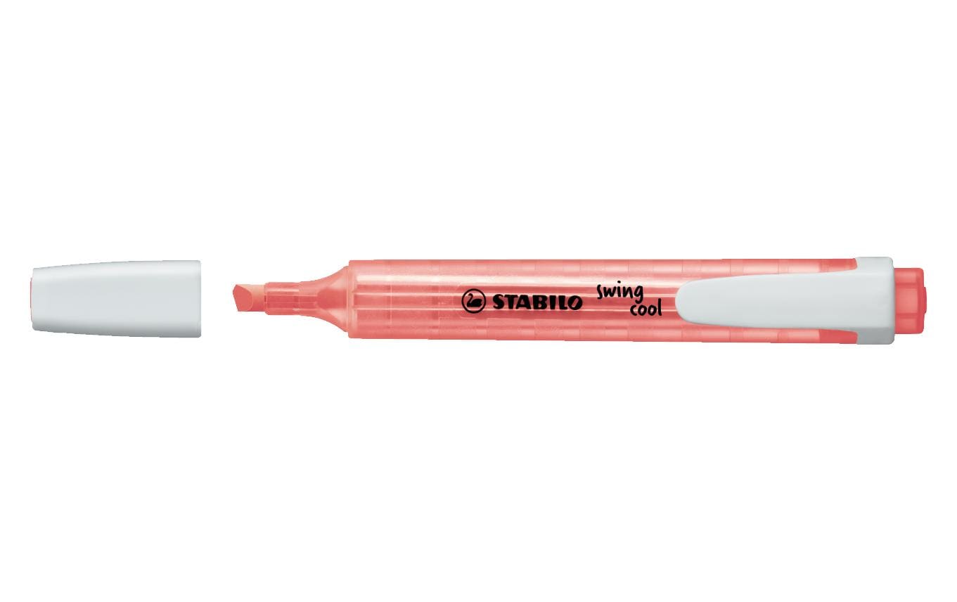 STABILO swing cool Textmarker rot – Keilspitze, 1–4 mm