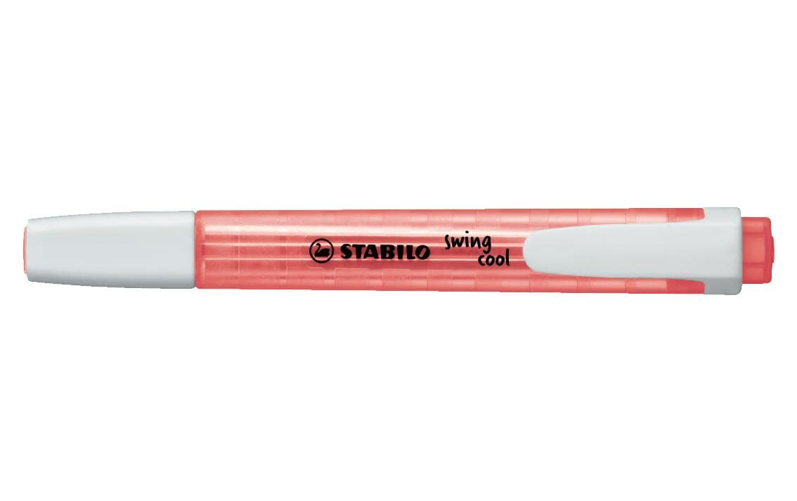 STABILO swing cool Textmarker rot – Keilspitze, 1–4 mm