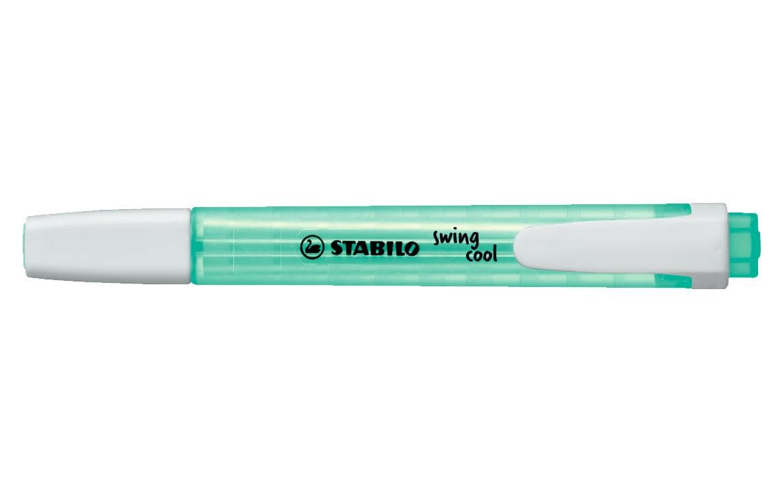 STABILO Swing Cool Textmarker türkis – Keilspitze, 1–4 mm