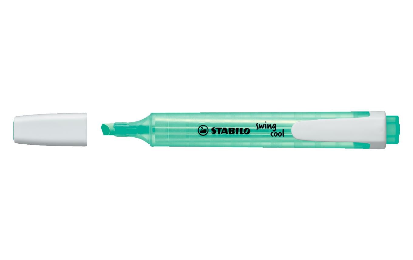 STABILO Swing Cool Textmarker türkis – Keilspitze, 1–4 mm