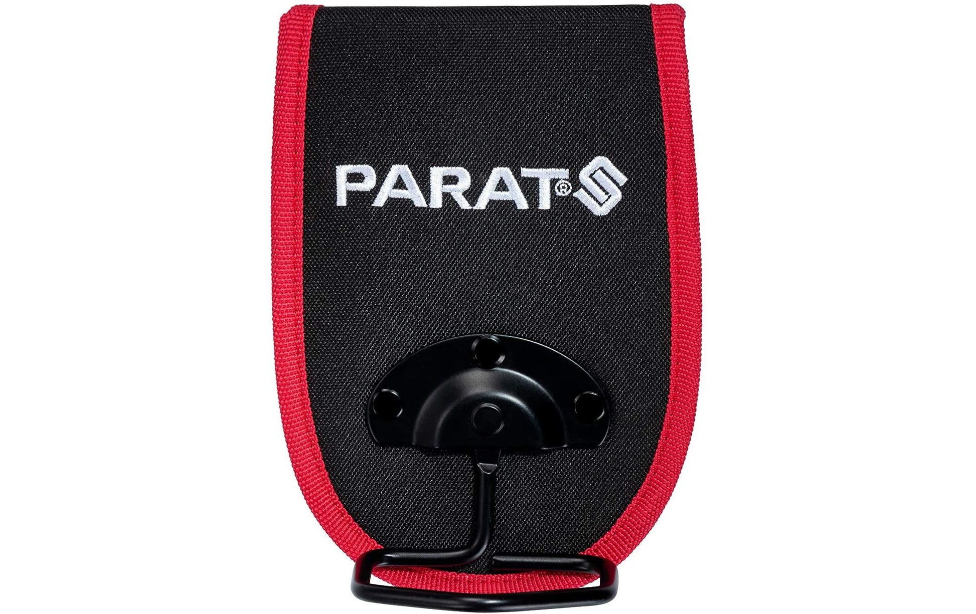 Parat Parabelt Hammerholster Gürteltasche – 2 Fächer, mit Schultergurt, schwarz/rot, B 120 × H 170 × T 70 mm
