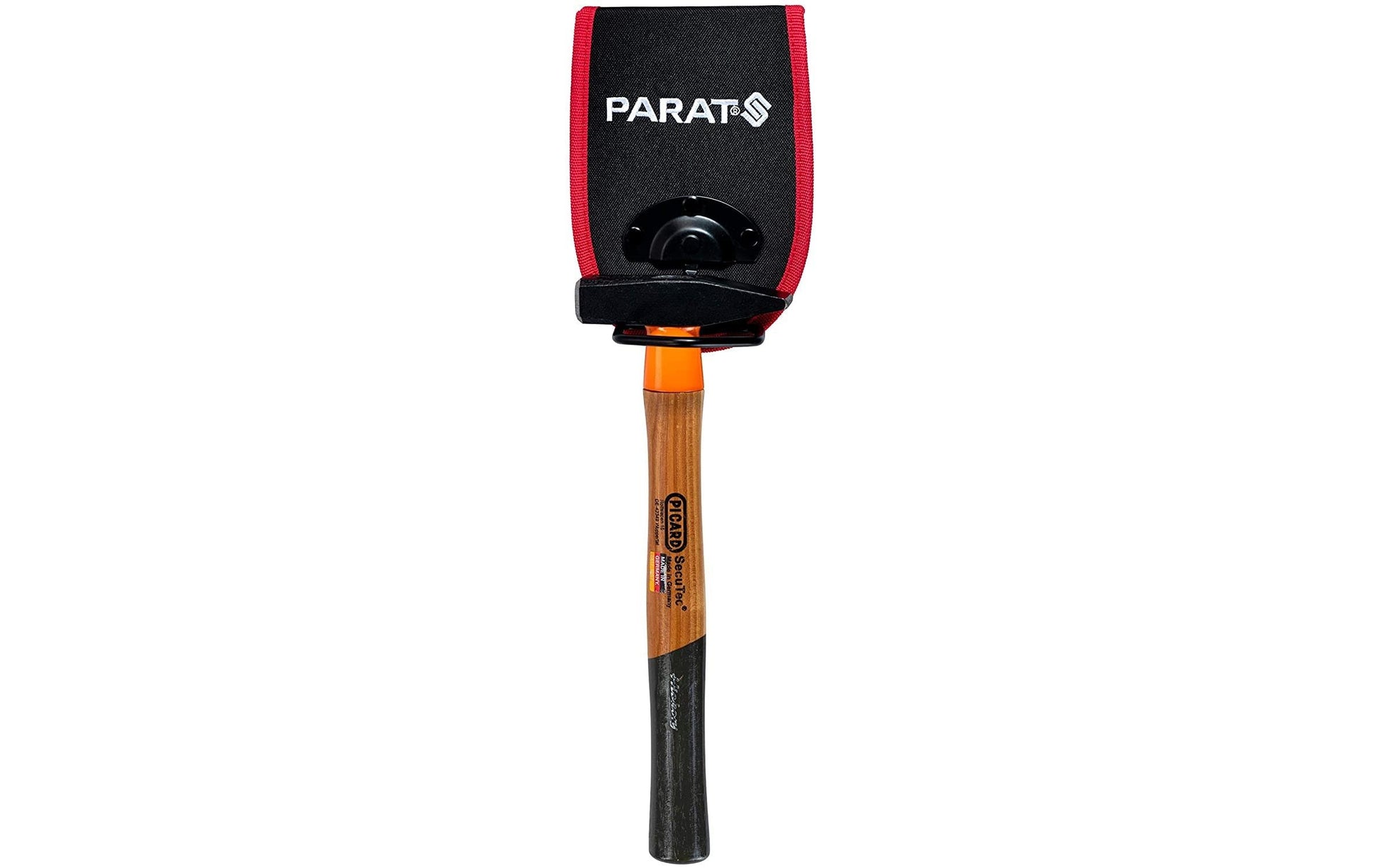Parat Parabelt Hammerholster Gürteltasche – 2 Fächer, mit Schultergurt, schwarz/rot, B 120 × H 170 × T 70 mm