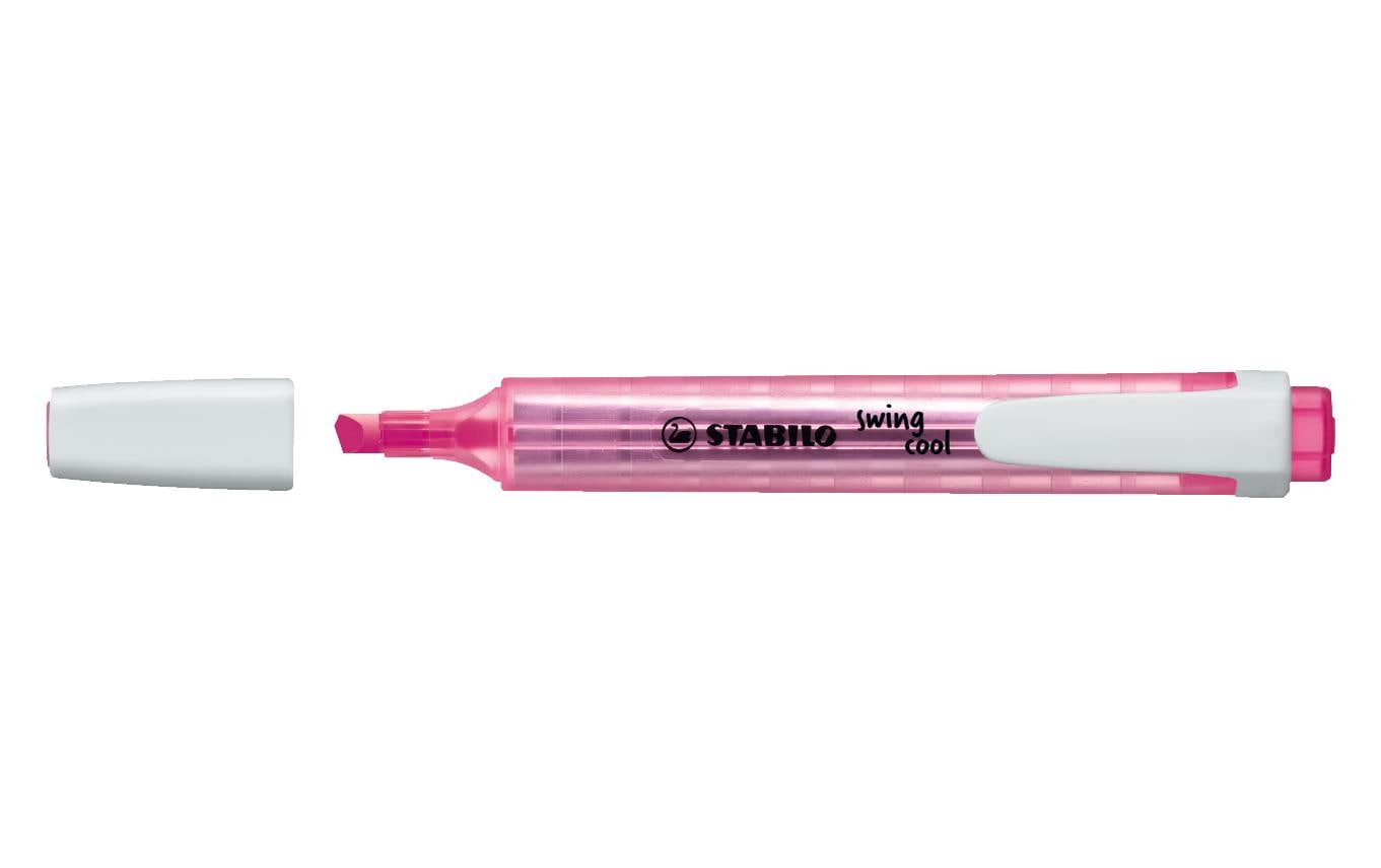 STABILO swing cool Textmarker rosa – Keilspitze, 1–4 mm