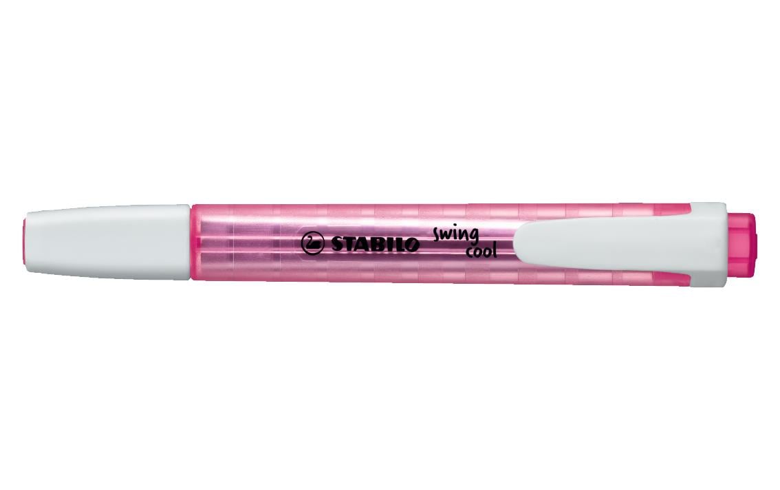 STABILO swing cool Textmarker rosa – Keilspitze, 1–4 mm