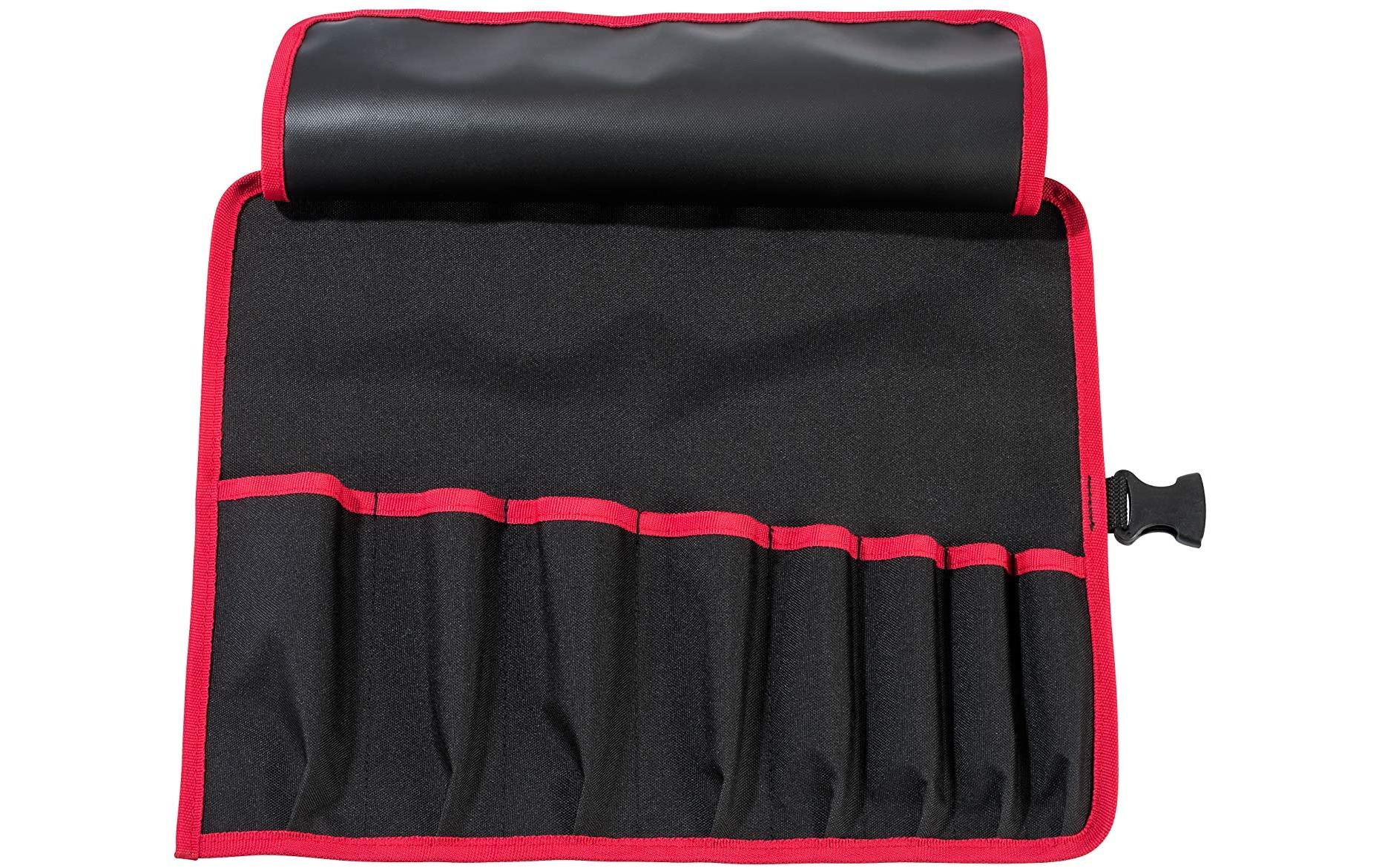 Parat Basic Roll-Up Case 8 Roll-Up Case 8 Fächer – mit Schultergurt, Rot, Nylon, B 410 × H 330 × T 50 mm