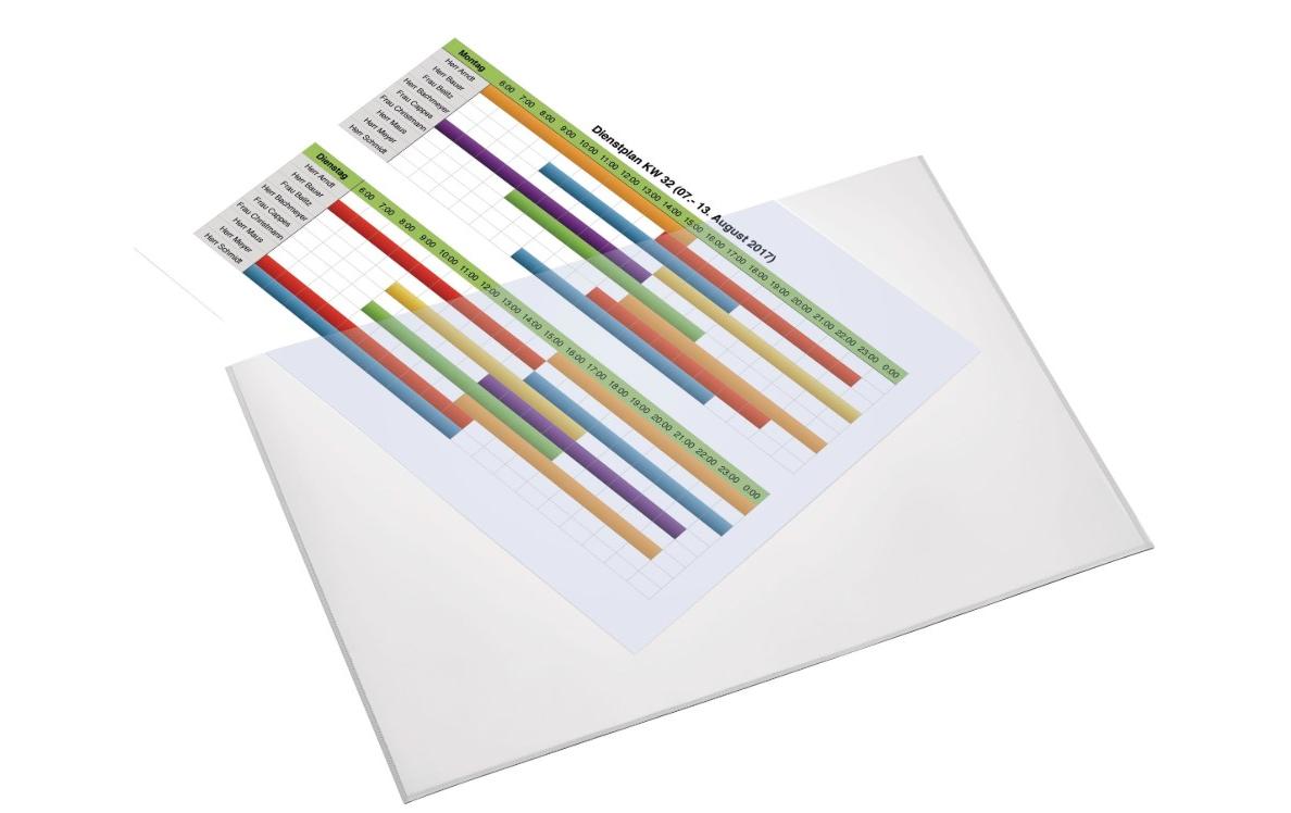 Magnetoplan Magnetische Sichttasche A4 quer, weiss – 1 Stück