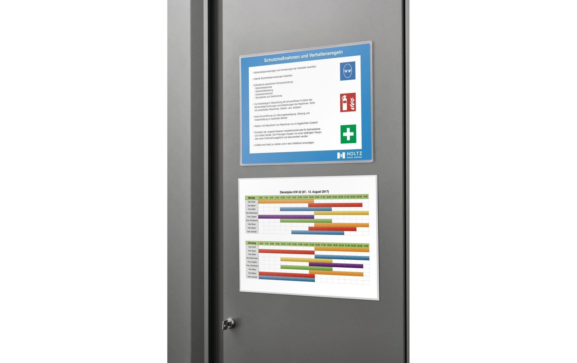 Magnetoplan Magnetische Sichttasche A4 quer, weiss – 1 Stück