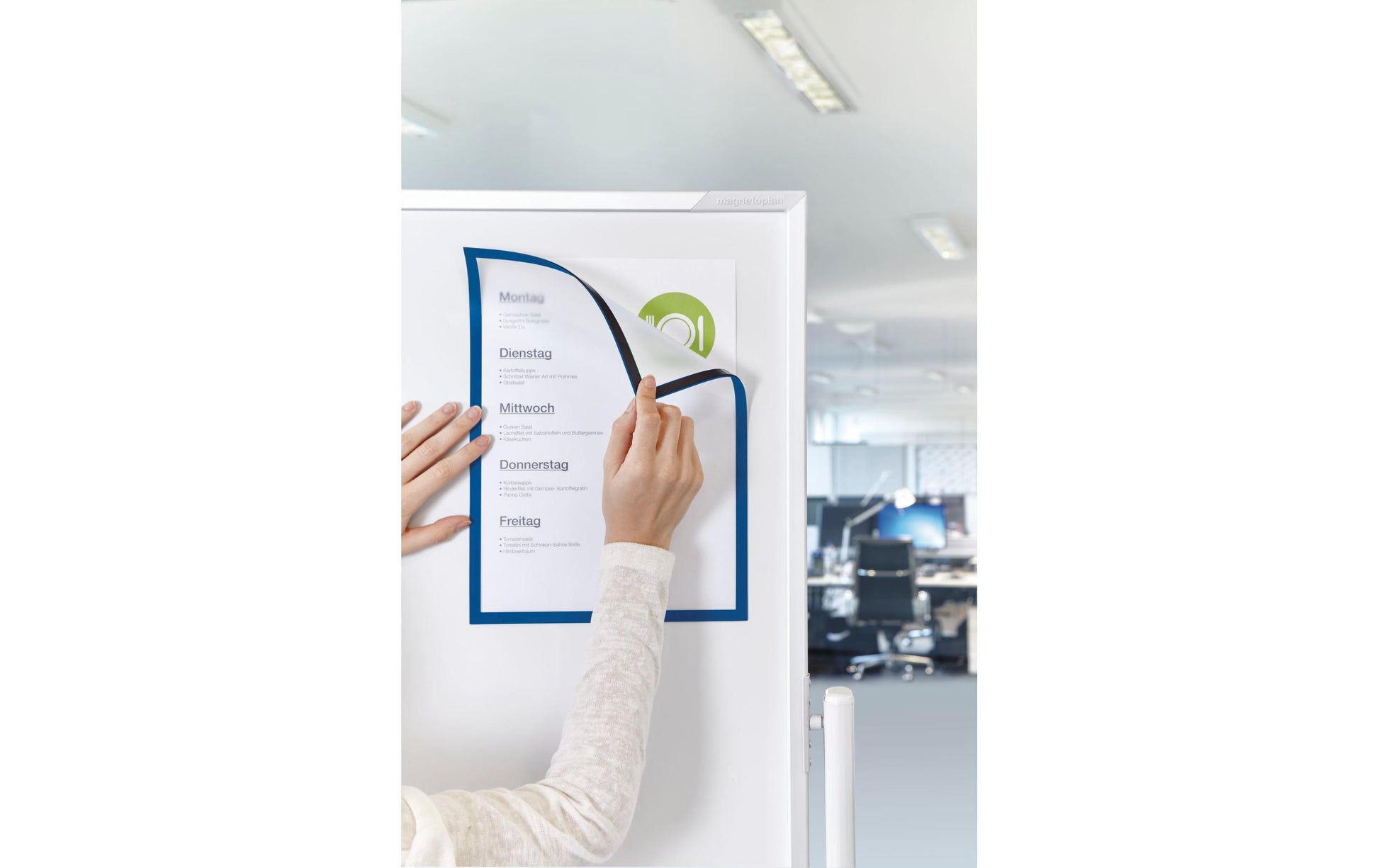 Magnetoplan Magnetrahmen – DIN A4 – Grün – 1er Pack