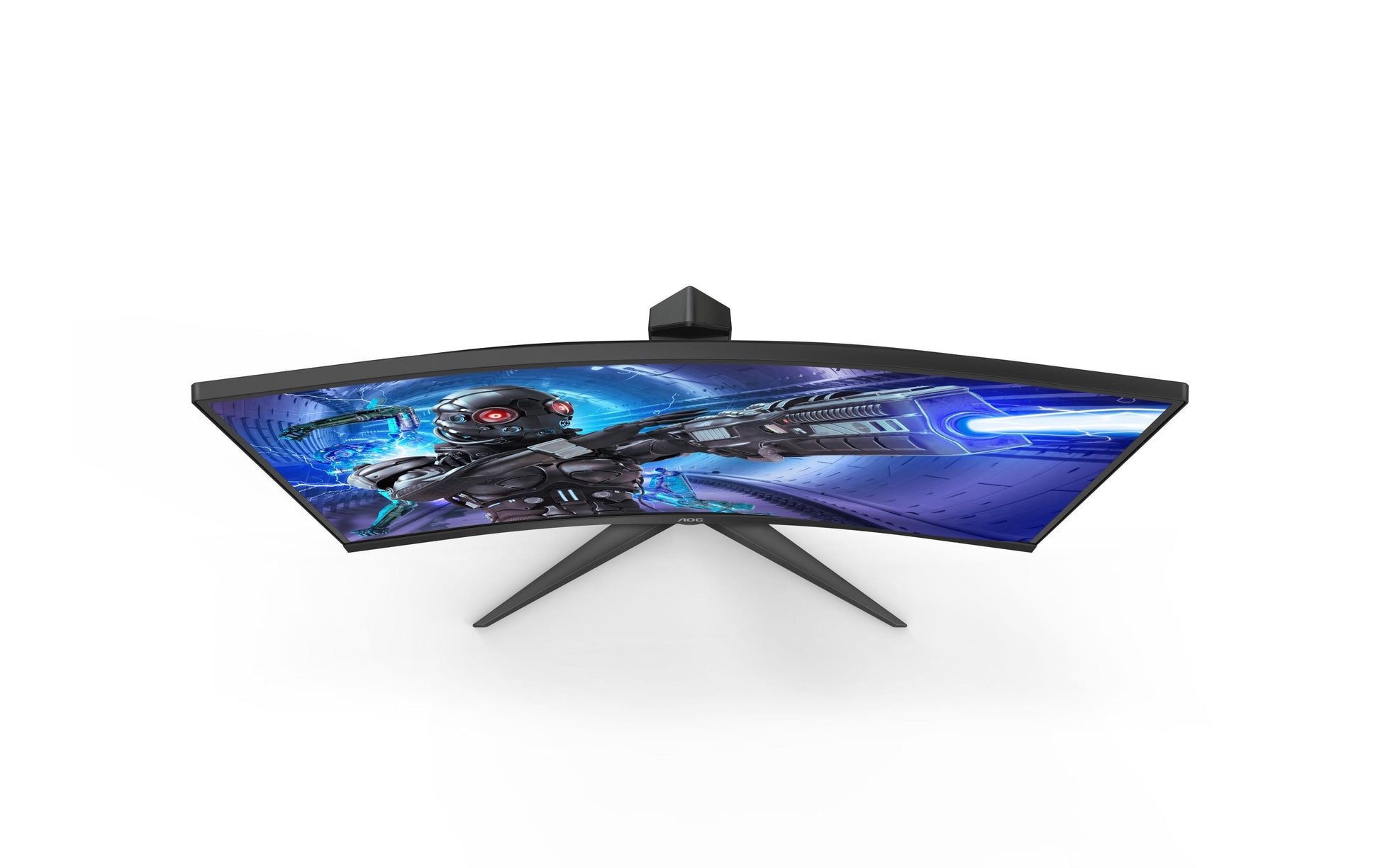 AOC C32G2ZE/BK – Monitor, 31,5", VA, 240 Hz, 300 cd/m², Gebogen, FreeSync, VESA 100 × 100, Rot
