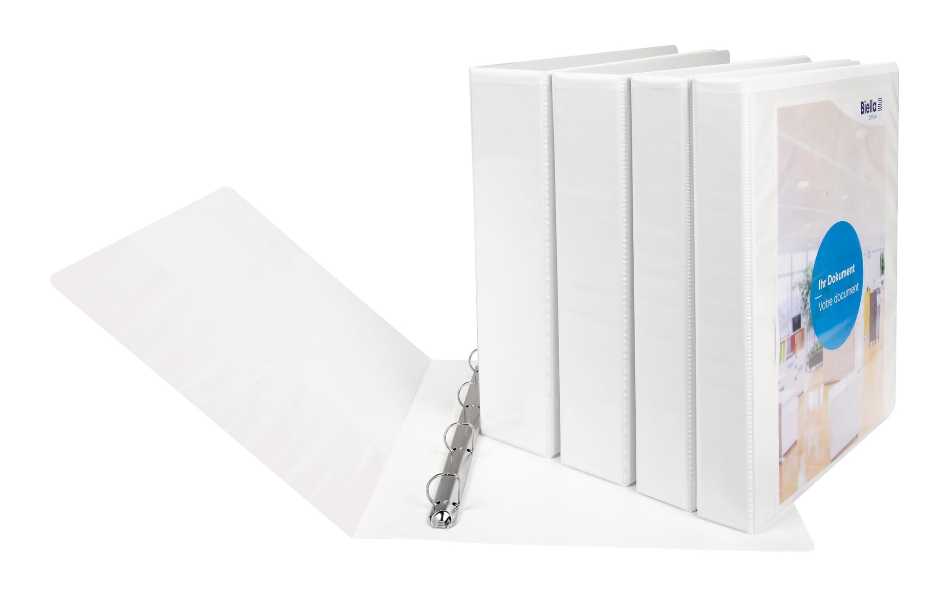 Biella Sichtbuch Creative PP XL #1 – A4, mit Fronttasche, weiss, Karton
