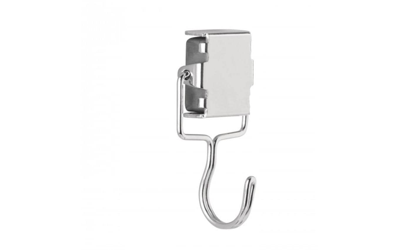 Magnetoplan Magnethaken 16667 – Höhe 65 mm – Tragkraft 1,5 kg – Silber – 1 Stück