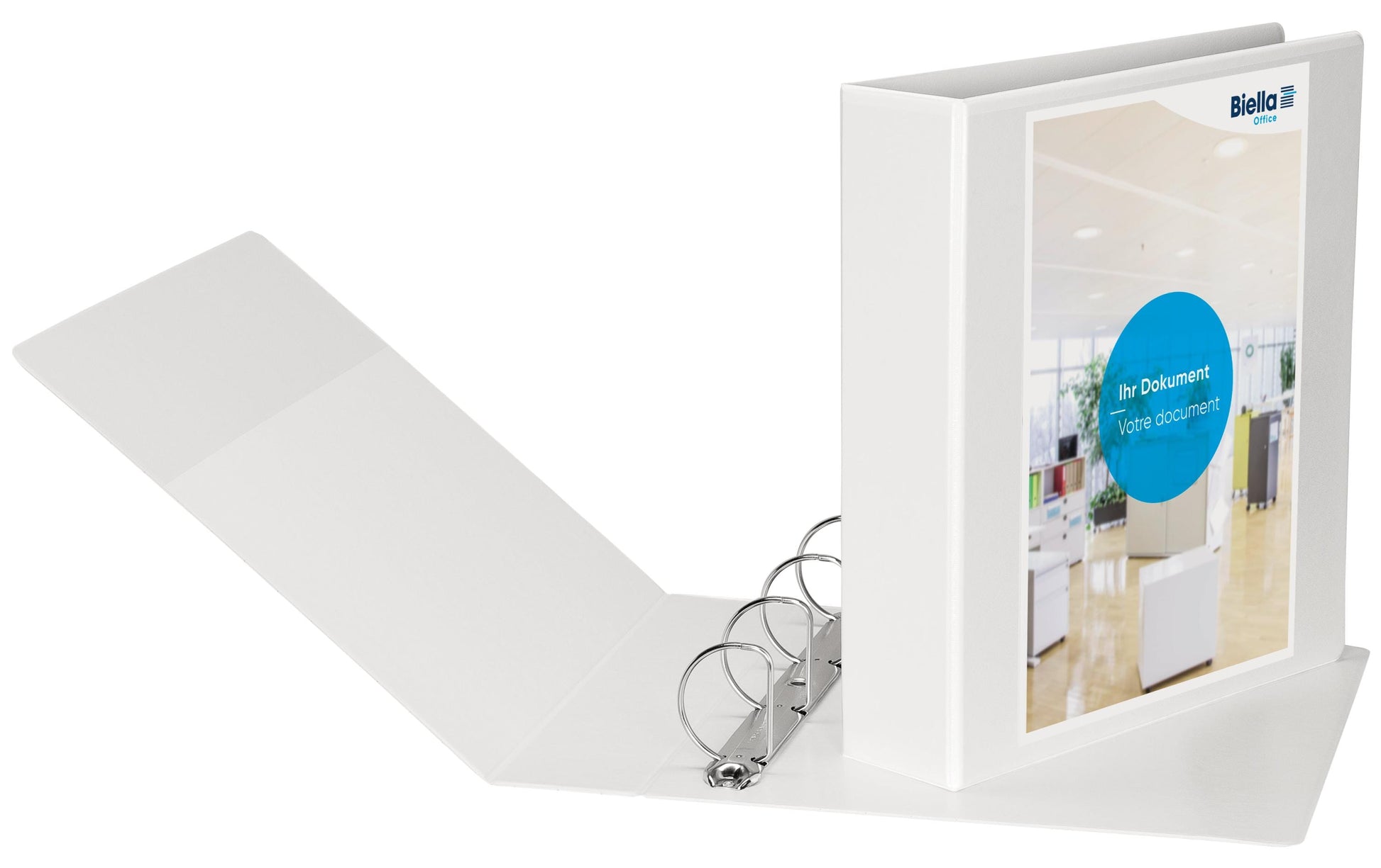 Biella Sichtbuch Creative PP XL #1 – A4, mit Fronttasche, weiss, Karton