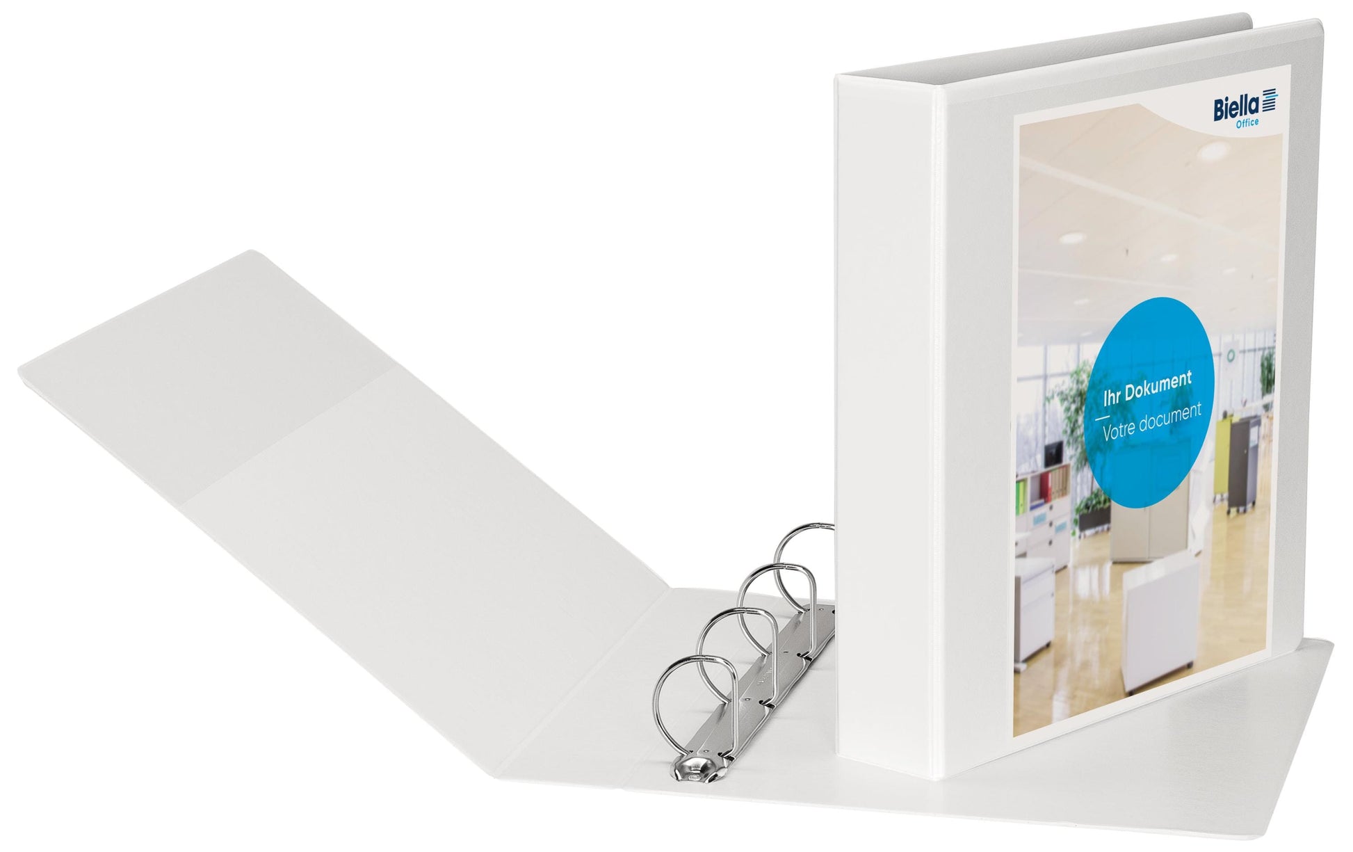 Biella Sichtbuch Creative PP XL Nr. 1 – A4, mit Fronttasche, weiss, Karton