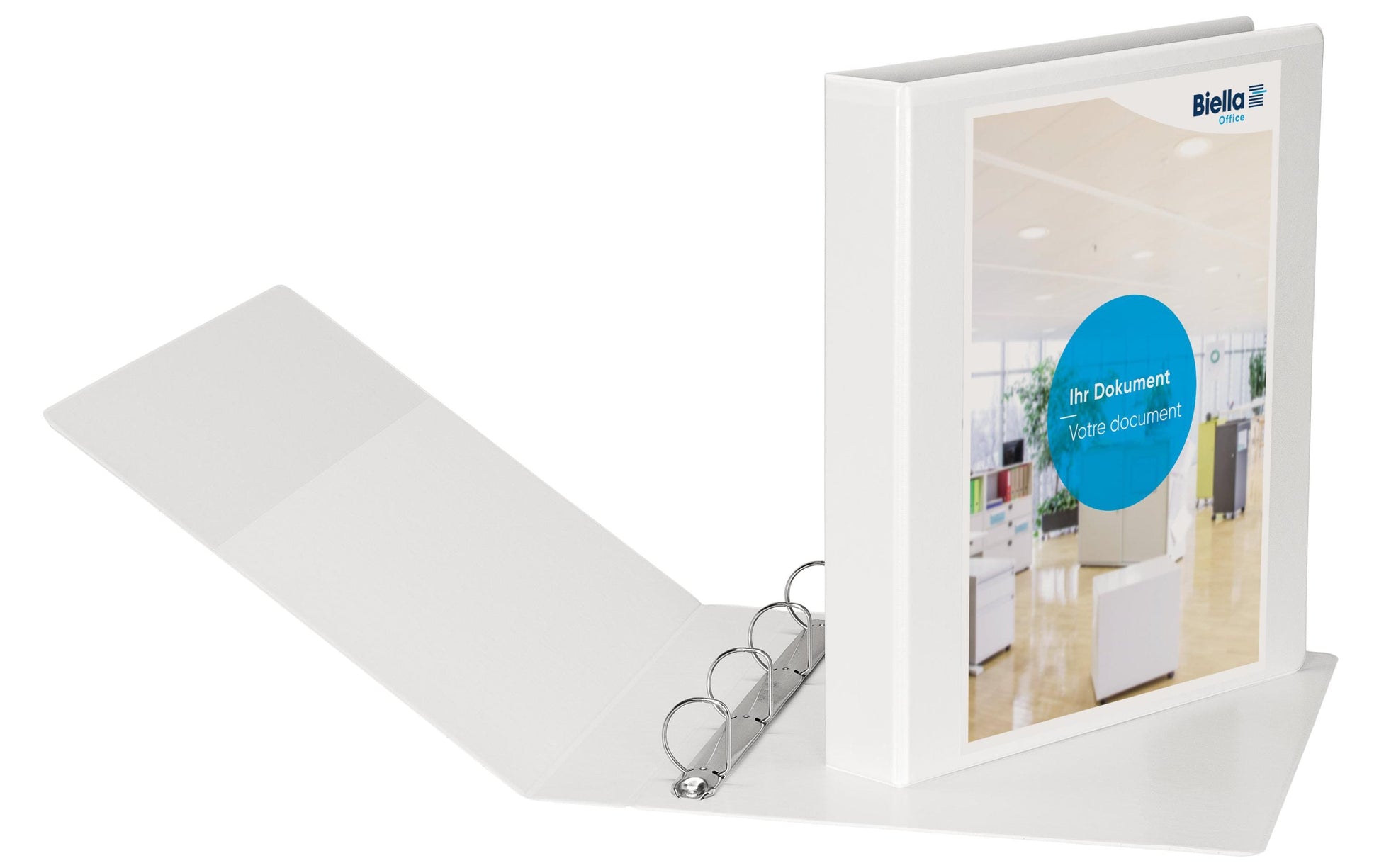 Biella Sichtbuch Creative PP XL – A4, mit Fronttasche, weiss, Karton