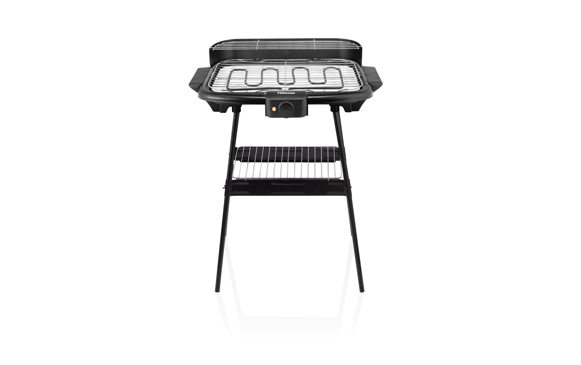 Tristar Tischgrill BQ-2830 – 45×22 cm Grillfläche, 2000 W – Schwarz/Silber