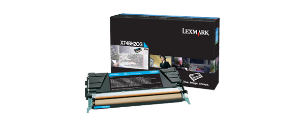 Lexmark Toner – cyan, 10000 Seiten – für X748