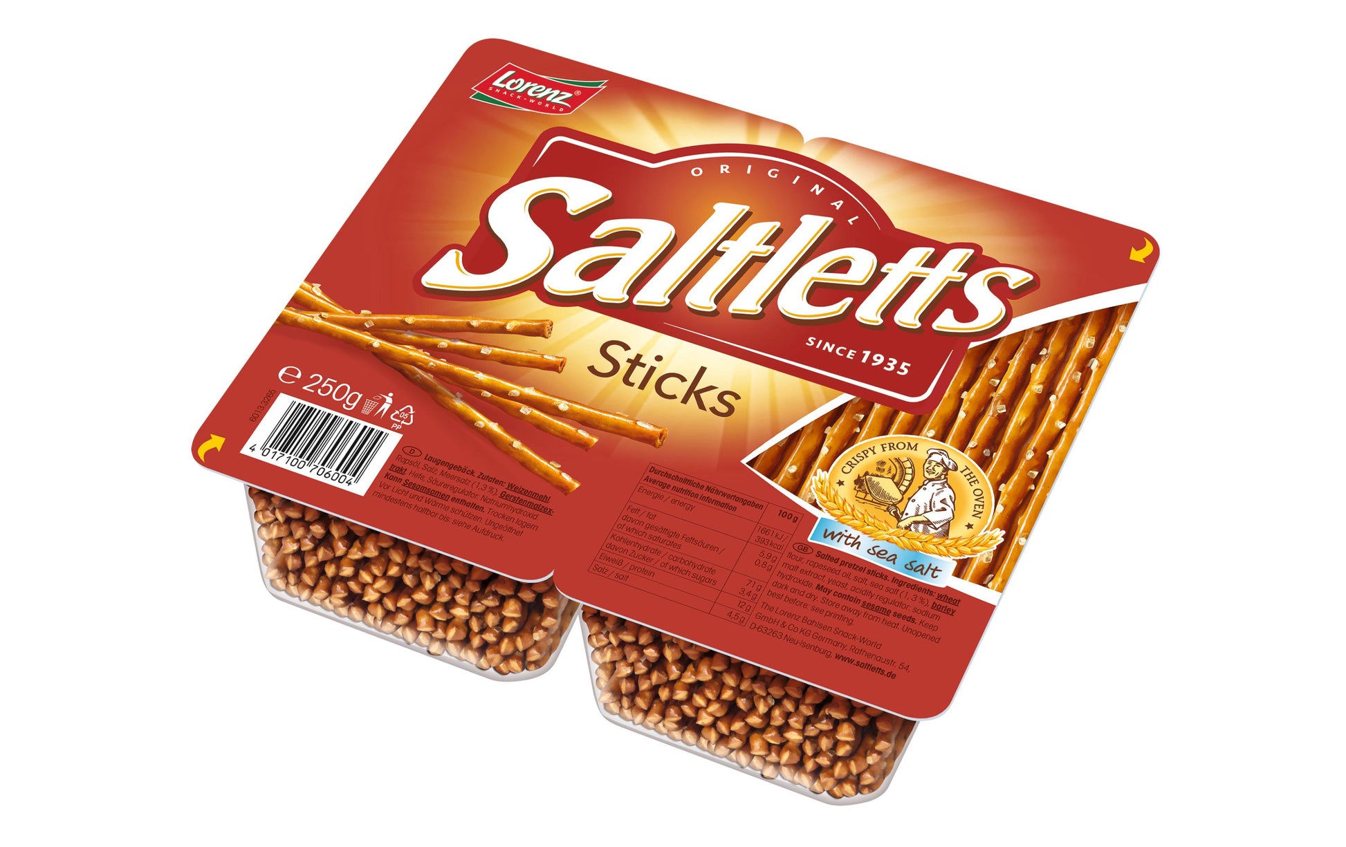 Lorenz Saltlettes Sticks – Original – 250 g
