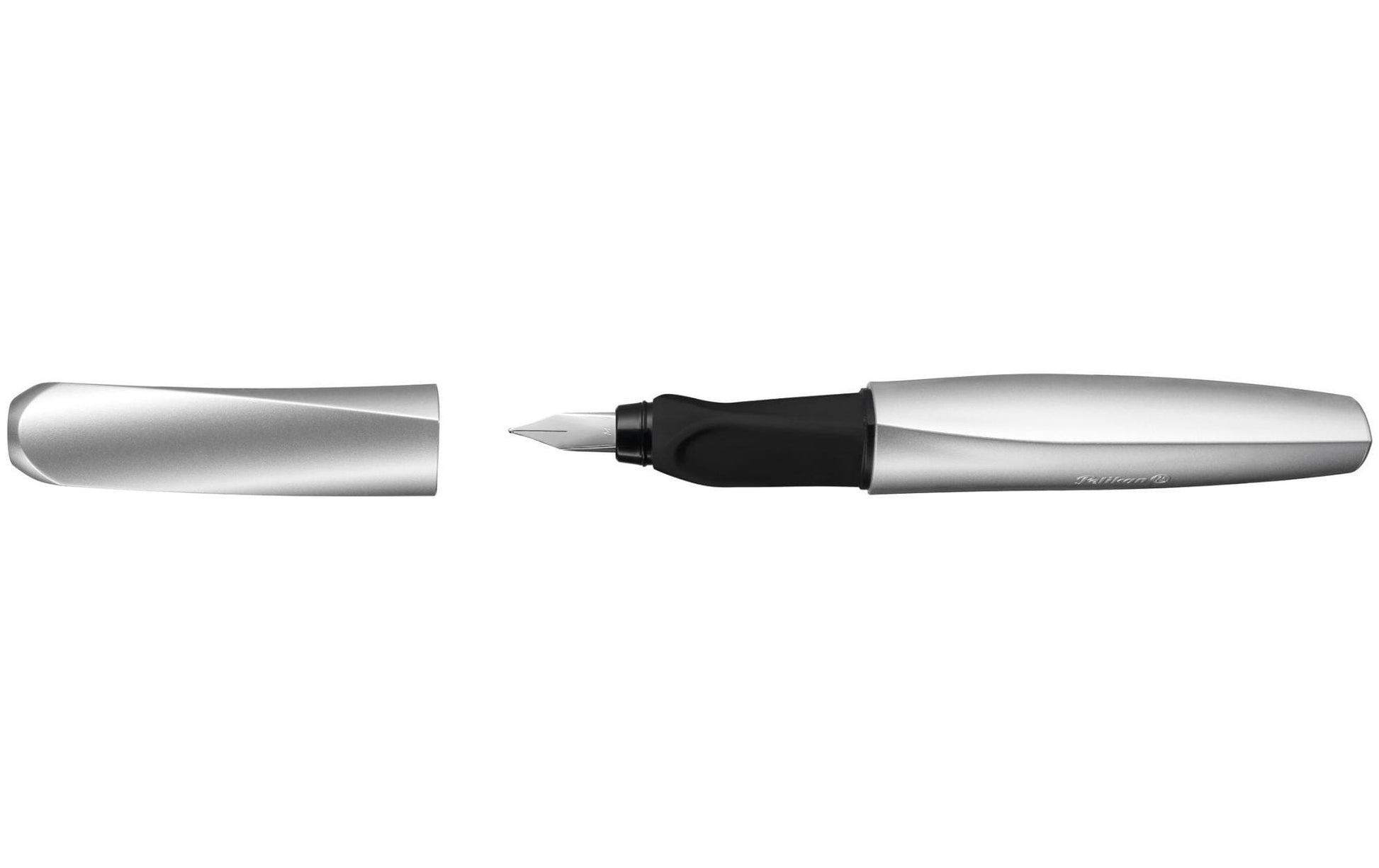 Pelikan Twist – Federspitze M – für Rechts- & Linkshänder – Silber, Blau – Patronen