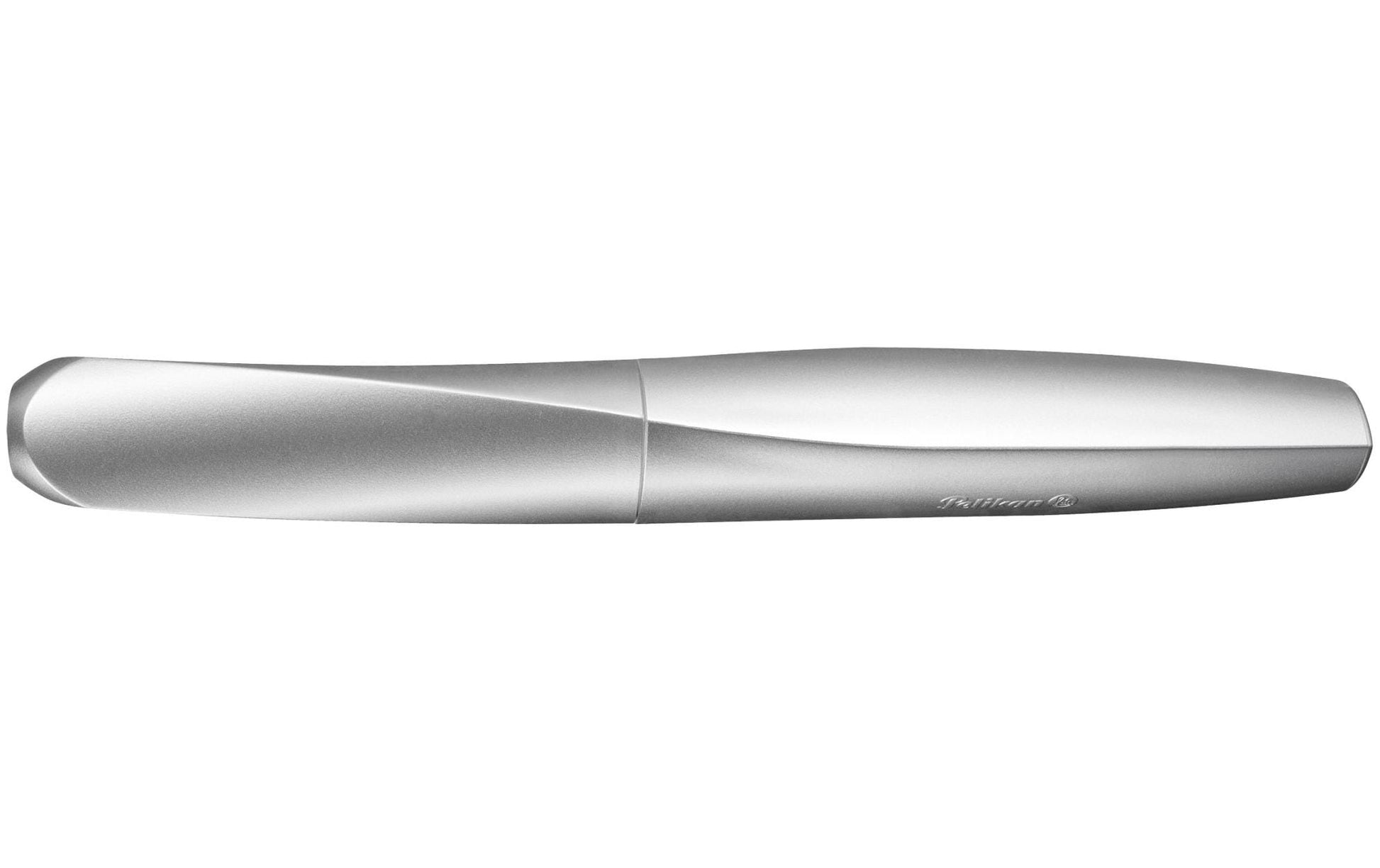 Pelikan Twist – Federspitze M – für Rechts- & Linkshänder – Silber, Blau – Patronen