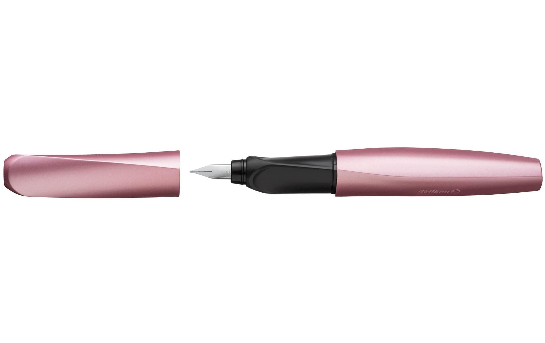 Pelikan Twist Girly Rose – Federspitze M – für Rechts- & Linkshänder – Rosa, Blau – Patronen