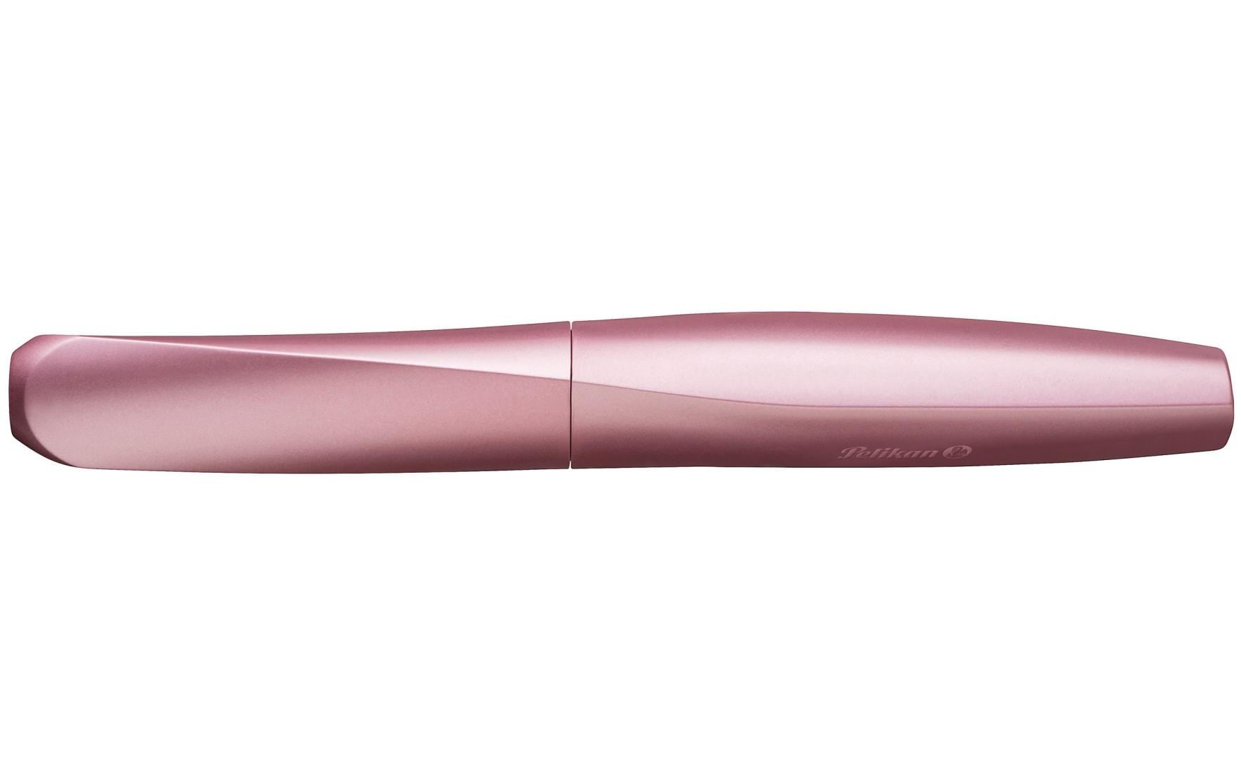 Pelikan Twist Girly Rose – Federspitze M – für Rechts- & Linkshänder – Rosa, Blau – Patronen