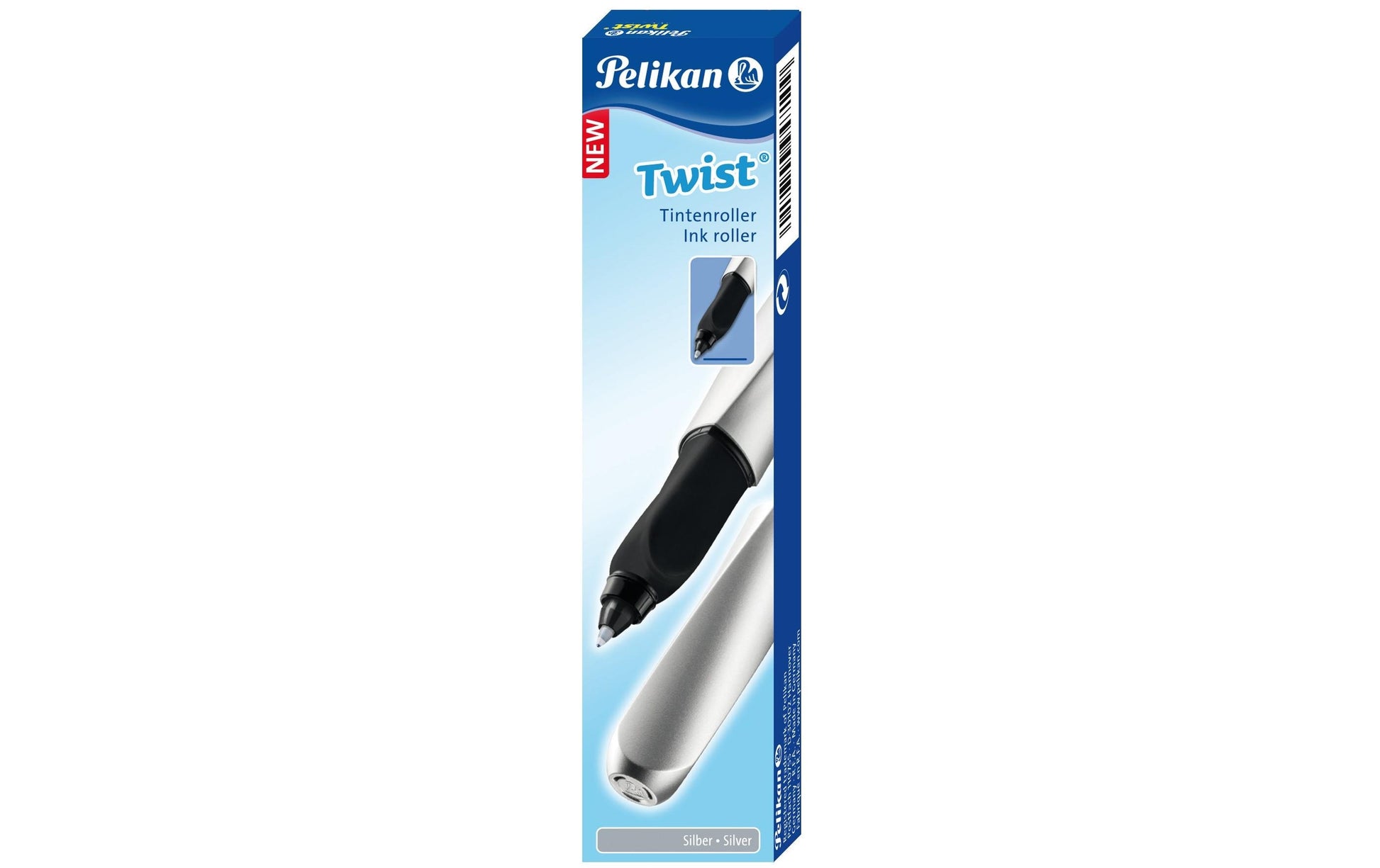 Pelikan Twist – Tintenroller mit Kappe, 0,4 mm, Blau, für Linkshänder