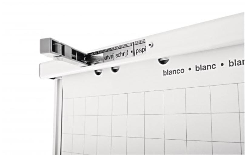 Magnetoplan Flipchart Junior SP – 66 × 95 cm, silber, Bi-Metall