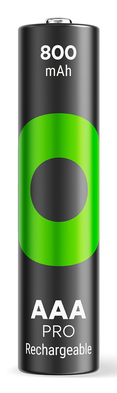 GP Batteries AAA Akkus, NiMH, 800 mAh, 1,2 V – 4 Stk.