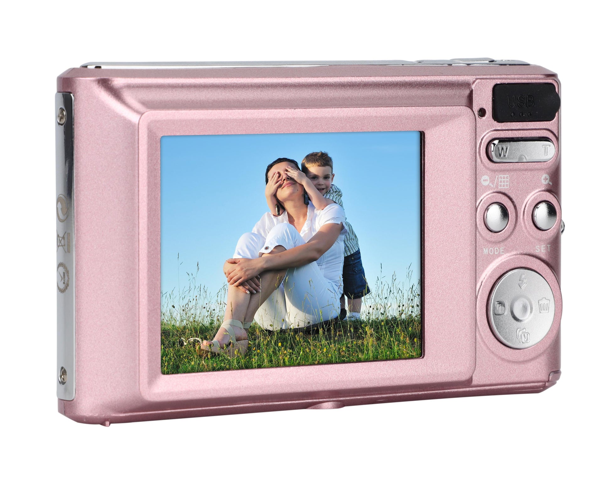 AgfaPhoto Compact DC5500 Kompaktkamera – 24 MP, 720p, Pink