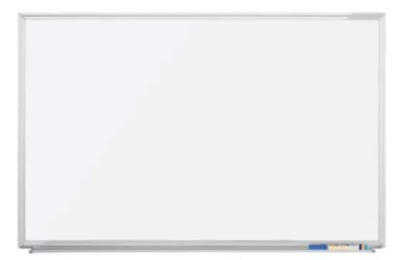 Magnetoplan Whiteboard – 180 × 120 cm, Aluminiumrahmen, Wandmontage, inkl. Stiftablage