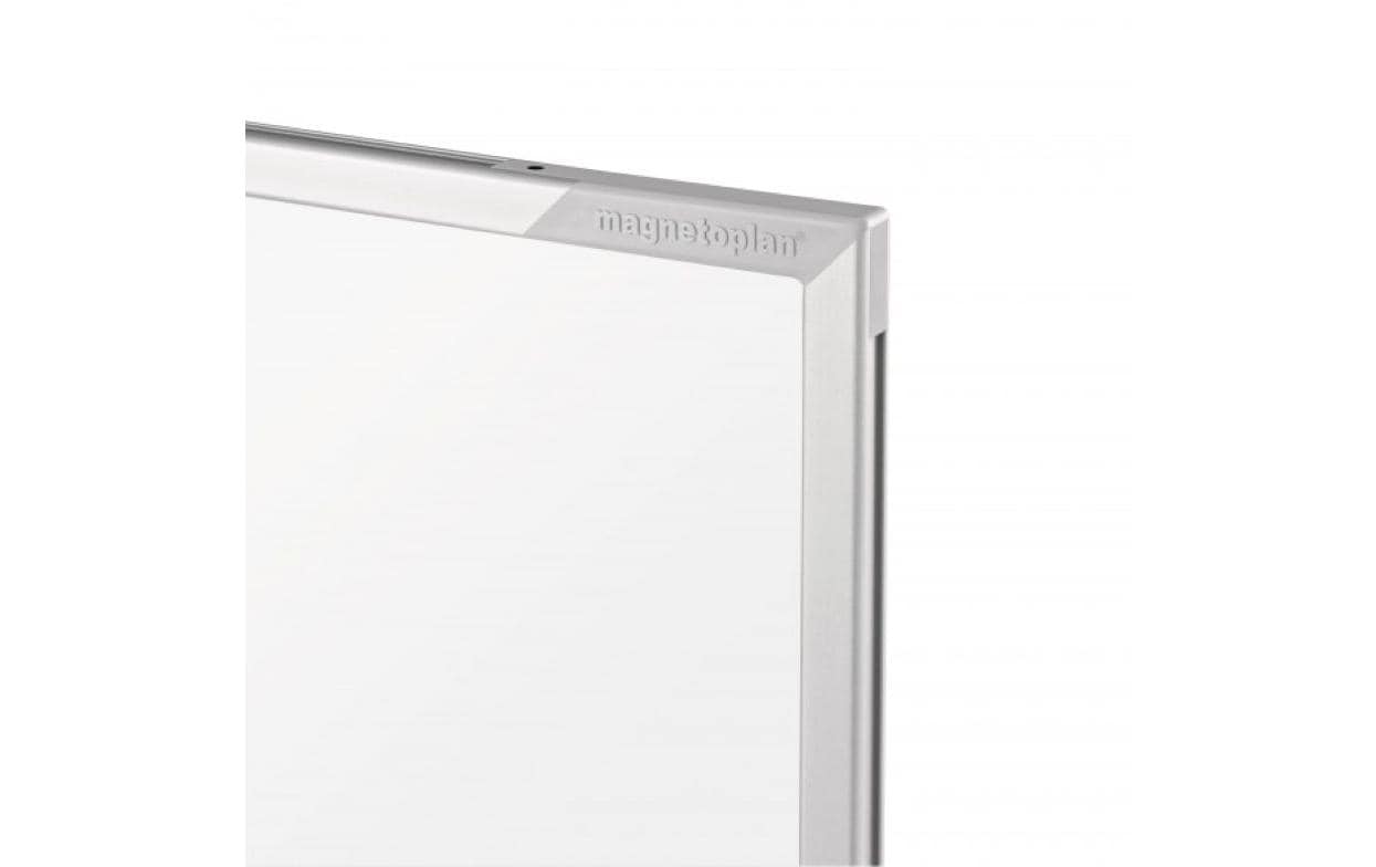 Magnetoplan Whiteboard – 180 × 120 cm, Emaille, Alu-Rahmen, inkl. Stiftablage